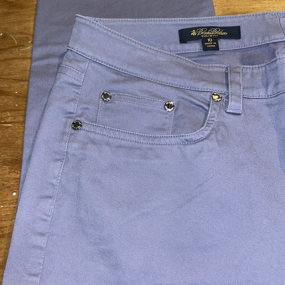 Woman’s Brooks Brothers Periwinkle Trousers Size 10 - Picture 5 of 11